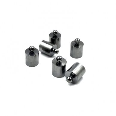 10x14mm juodintos sp. kepurėlės, 8vnt.