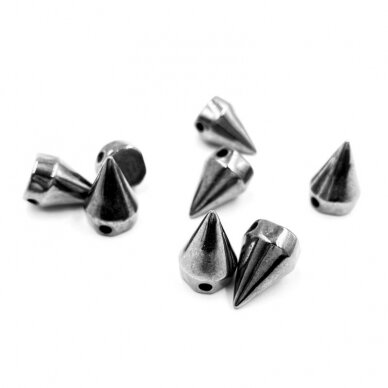 10x15mm juodintos sp. prisiuvamos plastiko kniedės, 10g (apie 15vnt.)