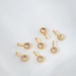 11x6mm 14k aukso sp. nerūdijančio plieno pakabukas, 1vnt.