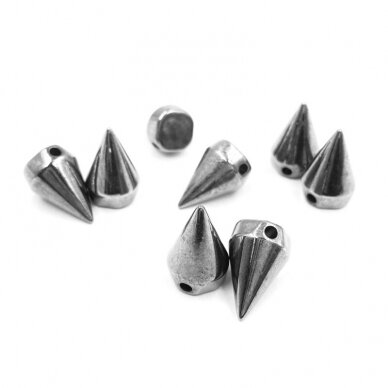 13x19mm juodintos sp. prisiuvamos plastiko kniedės, 10g (apie 8vnt.)