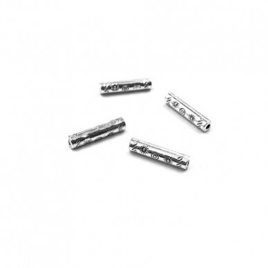 18x4mm sidabro sp. intarpai, 16vnt.