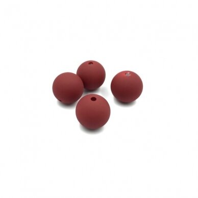 20mm bordo sp. ECO plastiko karoliukai, 4vnt.