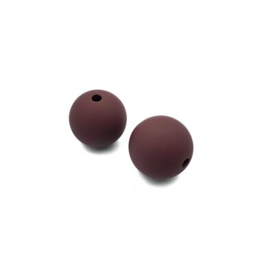 30mm bordo sp. ECO plastiko karoliukai, 2vnt.