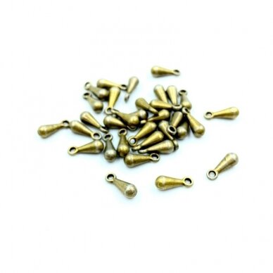 3x9mm žalvario sp. užbaigimo detalė svarelis, 30vnt.