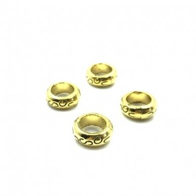 5x13mm aukso sp. intarpai, 13vnt.