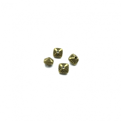 6x8mm žalvario sp. intarpai, 16vnt.