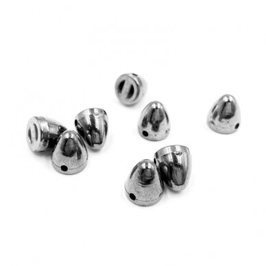 8x8mm juodintos sp. prisiuvamos plastiko kniedės, 10g (apie 45vnt.)