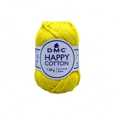 DMC Happy Cotton siūlai, geltonos sp. ±20g