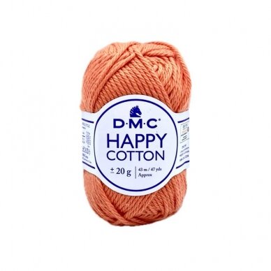 DMC Happy Cotton siūlai, oranžinės sp. ±20g