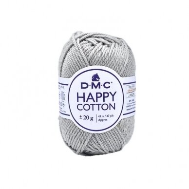 DMC Happy Cotton siūlai, pilkos sp. ±20g