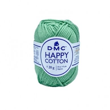 DMC Happy Cotton siūlai, žalios sp. ±20g