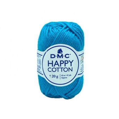 DMC Happy Cotton siūlai, žydros sp. ±20g