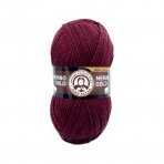 Madame Tricote Paris Merino Gold siūlai, bordo sp. 100g