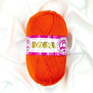 Madame Tricote Paris Dora siūlai, oranžinės sp. 100g