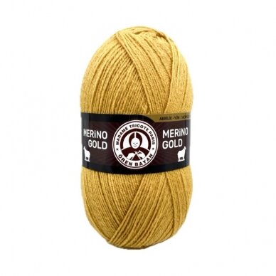 Madame Tricote Paris Merino Gold siūlai, gastyčių sp. 100g