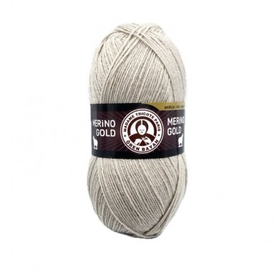 Madame Tricote Paris Merino Gold siūlai, smėlinės sp. 100g